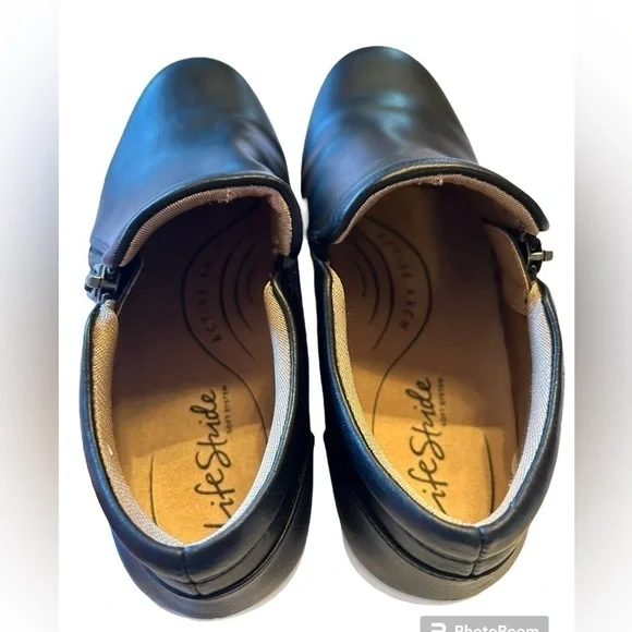 Life Stride Eden Black Rodeo Size Zip Sneaker Soft System Active Arch WORN ONCE - Picture 5 of 9